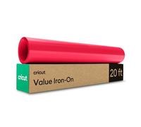 Cricut Iron On | Red | 6m (20ft) | Heat Transfer Vinyl Roll | for use with All Cricut Cutting Machines