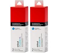 Cricut Infusible Ink Transfer 2 Sheets | 11.4cm x 30.5cm (4.5" x 12") | Cherry Red | Ideal for use Mug Press (Pack of 2)