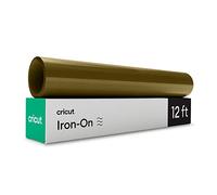 Cricut Iron On | Gold | 3.6m (12ft) | Heat Transfer Vinyl Roll (HTV) | for use with All Cricut Cutting Machines