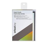 Cricut Joy Insert Cards - DIY Greeting Card for Baby Shower, Birthday and Wedding - Holographic Grey/Silver, 12 ct