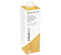 Cricut Joy Smart Glitter Iron On | Gold | 48.2 cm (19 in) | Heat Transfer Vinyl Roll (HTV) | for use with Cricut Joy, for Cricut Joy