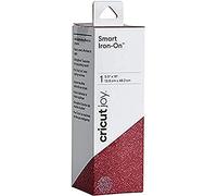 Cricut Joy Smart Glitter Iron On | Pink | 48 cm (19 ft) | Heat Transfer Vinyl Roll (HTV) | For use with Cricut Joy, for Cricut Joy