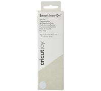 Cricut Joy Smart Glitter Iron On | White | 48 cm (19 ft) | Heat Transfer Vinyl Roll (HTV) | For use with Cricut Joy, for Cricut Joy