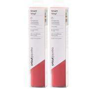 Cricut Joy Xtra Smart Permanent Adhesive Vinyl | 24.1 cm × 0.9 m | Red | Self-Adhesive Vinyl Sheet | Ideal for Customising Mugs, Bottles, Labels, Signs & DIY Crafts (Pack of 2)