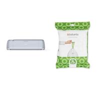 Cricut Maker ™ 3 & Brabantia PerfectFit Bin Liners (Size G/23-30 Litre) Thick Plastic Trash Bags with Tie Tape Drawstring Handles (40 Bags)