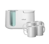 Cricut Mug Press + 4 Blank Mugs (12oz Each)