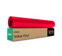 Cricut Permanent Adhesive Vinyl Roll | 30.5 cm × 3 m | Red | Ideal for Customising Mugs, Notebooks, Home Décor & DIY Projects, for Cloth, Plastic