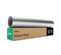 Cricut Permanent Adhesive Vinyl Roll | 30.5 cm × 3 m | Silver | Ideal for Customising Mugs, Notebooks, Home Décor & DIY Projects