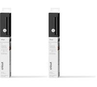 Cricut Permanent Adhesive Vinyl Sheet | 30.5 cm × 1.2 m | Gloss Black | Self-Adhesive Vinyl for All Cricut Cutting Machines (Pack of 2)
