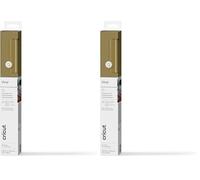 Cricut Permanent Adhesive Vinyl Sheet | 30.5 cm × 1.2 m | Gloss Gold | Self-Adhesive Vinyl for All Cutting Machines (Pack of 2)