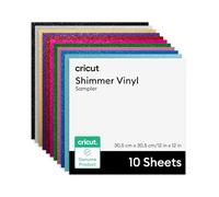 Cricut Permanent Glossy Vinyl, Party Pack, 30.5 cm x 30.5 cm (12 in x 12 in), 10 pcs