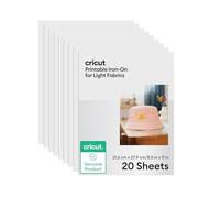 Cricut Printable Heat Transfer Vinyl | 23 Sheets | A4 | Waterproof HTV Iron-On Paper for Inkjet Printers | Compatible with Cricut | for Light Fabrics