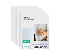 Cricut Printable Vinyl, Transparent, 8.5" x 11" (40)