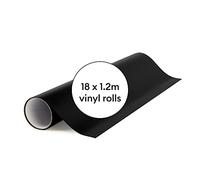 Cricut Removable Vinyl Bundle 18-Pack | Black | 21.9m (72ft) Total Length | 18 x Self Adhesive Vinyl Rolls, 30.5cm x 1.2m (12" x 48") per roll | for use with All Cricut Cutting Machines