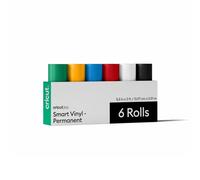 Cricut Smart Vinyl - Permanent, Sampler, 5.5 in x 3 ft Bulk (6)