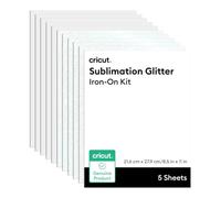 Cricut Sublimation Glitter Iron-On Kit - 8.5 in x 11 in (5 ct)