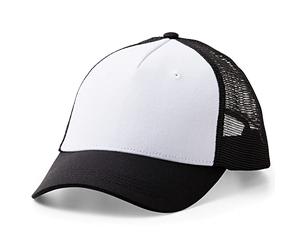 Cricut Trucker Blank | 1-Pack | for use Hat Press. Compatible with Iron-On (HTV) & Infusible Ink Materials, White & Black, 1 Pack