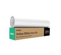 Cricut Value Glitter Iron-on - White - 10 in x 8 ft (1)