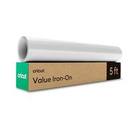 Cricut Iron On | White | 1.5m (5ft) | Heat Transfer Vinyl Roll | for use with All Cricut Cutting Machines