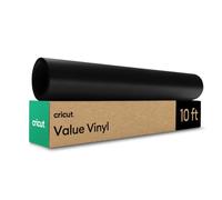 Cricut Value Removable Adhesive Vinyl, 30.5 cm x 3 m, Black, Ideal for Personalised Decals, Labels & DIY Crafts, Removes Without Residue for All Cutting Machines
