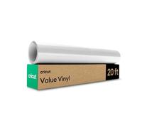 Cricut Value Vinyl | 30.5 cm x 6.1 m (12" x 20 ft) | Self Adhesive Permanent Vinyl for All Cricut Cutting Machines | Glossy White
