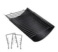Criditpid 15.75" - 26" Ash Pan Replacement Parts for Char Griller 5050 5650 2121 5072 3001 2828 2123 2823 2929 E1224 1224 Charcoal Grill, Adjustable Ash Tray with 2 Fire Grate for Chargriller Parts