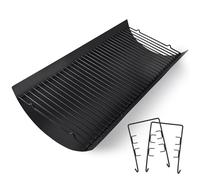 Criditpid 27 Inch Ash Pan Drip Pan Ashpan for Char Griller 2121, 2828, 2929, 1224, 2727, 2222, 1324 Charcoal Grill Parts, 27" Charcoal Tray Grill Pan Replacement Parts with 2pcs Fire Grate Hanger
