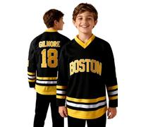cridpop Youth 18 Happy Gilmore ice Hockey Jersey for Boys/Girls Adam Sanders Costume, Black 18#, Large