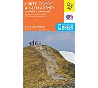 Explorer Ol47 Crieff, Comrie & Glen Artney Map With Digital Version - Orange, Orange One Size