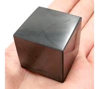 CRIGEMA - Natural Shungite Stone 100% Russia (Shiny Shungite Cube 3 cm)