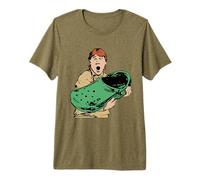 Crikey A Croc Funny Australian Crocodile Man Premium T-Shirt