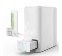 CRILEAL Smart Hot Towel Dispenser & Face Towel Warmer. 131°F Instant Heating Pop-Out Drawer with 20 Disposable Face Drying Towels for Skin Care