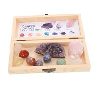 CRILSTYLEO 1 Set Natural Quartz Crystal Specimens for Meditation Home Decor Unique Raw Stones with Box Irregular Shapes for Beautification Chakra Healing