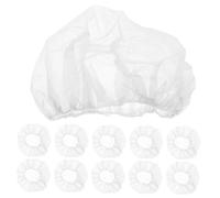 CRILSTYLEO 100pcs Disposable Breathable Bouffant Caps with Elastic Band Hair Head Cover for Factory Restaurant Hospital Lab Catering Kitchen Use