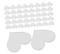 CRILSTYLEO 100pcs Love Mirror Sticker Heart Shape Labels Heart Shaped Labels Living Room Decor Home Decor Bedroom Mirrors for Living Room Decoration Dorm Silver Acrylic