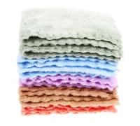 CRILSTYLEO 10pcs Coral Fleece Bath Towels for Newborns and Toddlers Soft Absorbent Towels for Bathing and Burping Multi for Boy Girl