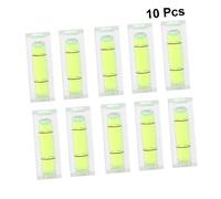 CRILSTYLEO 10Pcs Mini Bubble Spirit Level Square Portable Strip Line Leveler for Wood Carvings Light Green Compact Measuring Tool for Accurate Horizontal