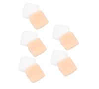 CRILSTYLEO 10pcs Mini Powder Puff for Foundation Makeup Application for Travel and Storage Soft Velour Material White and Skin Tone Colors for Women Cosmetics