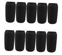 CRILSTYLEO 10pcs Travel Bottle Cap Clothing Brooches Leak-proof Caps Lapel Brooches Hanger Outdoor Bottle Opener Bottle Caps Necklace Glasses Chain Refit Washer Black