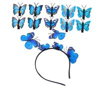 CRILSTYLEO 11pcs Butterflies Headdress Hair Clip Butterfly Hair Hoop Accessories for Girls Wedding Party Decor