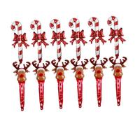CRILSTYLEO 12pcs Christmas Balloon Decor Inflatable Candy Cane Reindeer Party Balloons Festive Ornaments for Holiday Celebrations Gatherings