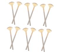 CRILSTYLEO 12pcs Fan Shaped Facial Mask Applicator Brush for Skincare and Makeup Soft and Comfortable Facial Brush for Home Professional Use for Masks and Lotions