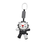 CRILSTYLEO 1pc Cartoon Crib Pendant Black and White Animal Wind Chime for Newborns Engaging Sensory Plaything for Development Fun Hanging for Crib and Stroller