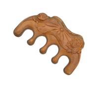 CRILSTYLEO 1pc Green Sandalwood Wide Tooth Comb for Scalp Massage Static Hair Caring Tool for Relaxation and Hair Growth for Friends and Family
