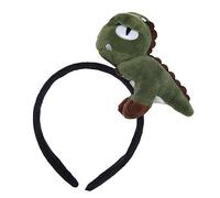 CRILSTYLEO 1pc Unique Dinosaur Shape Hairband Elastic Headwear for Parties Festivals Daily Wear Fashionable Green Hair Decoration for Women Girls Comfortable High Elasticity Design