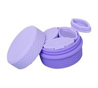 CRILSTYLEO 1set Pill Case for Travel Lip Balm Jar Lotion Dispenser Silicone Cosmetic Container Travel Bottle