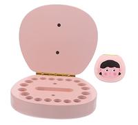 CRILSTYLEO 1set Wooden Boys and Girls Tooth Keepsake Box Easy Open Design Memory Storage for Boys and Girls for Christmas and Birthdays