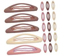 CRILSTYLEO 20pcs Girl Hair Accessories Lightweight Basic Oil-drop Hollow Clips for Little Girls Versatile Hairpins for Parties Events and Everyday Use