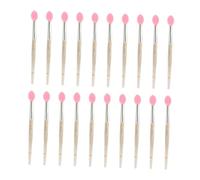 CRILSTYLEO 20pcs Mini Silicone Lip Brushes for Lipstick Gloss Reusable Applicators for Makeup Travel-friendly Easy to Carry for Daily