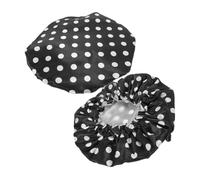 CRILSTYLEO 2pcs Adjustable Shower Caps Extra Hair Bonnet for Men Women Double Design for Heat and Hair for Home Salon Spa Use